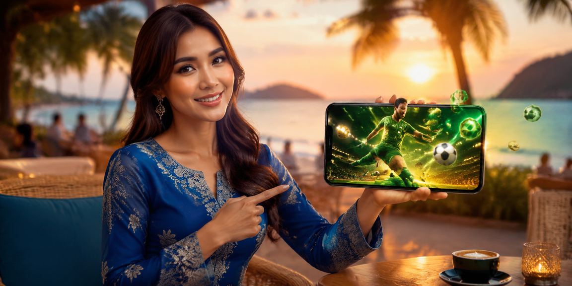 Pengguna Langkawi membuat deposit di mobile dengan tema pakaian tradisional Melayu